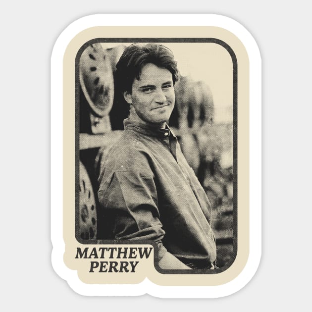 Matthew Perry // Retro Aesthetic Fan Art Design Sticker by RadRetro